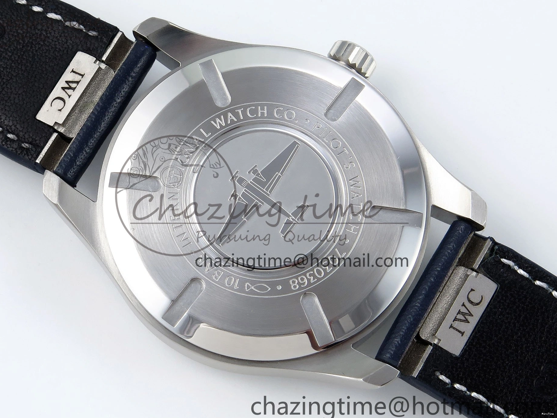 MIROTIME 0401 DailyWear Pilot Mark XX BLSF 1:1 Best Edition Blue Dial on Blue Leather Strap MIYOTA 7022